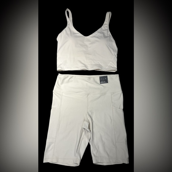 NWT Infinite Performance Set | Biker Shorts | Sports Bra | Both pieces - Picture 3 of 5
